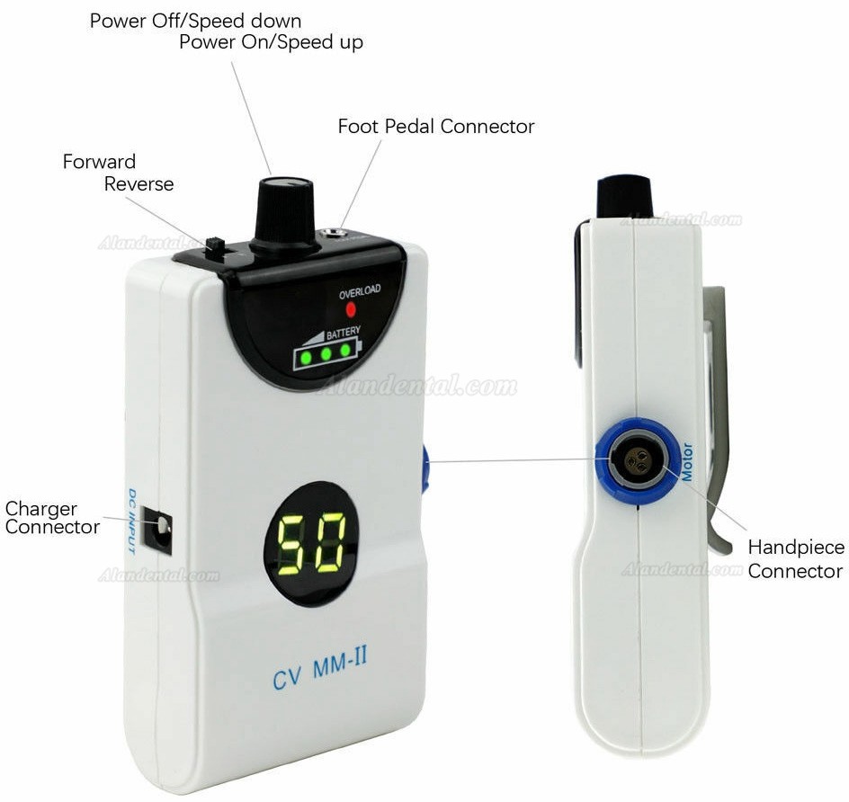 Dental Portable Mini Brushless Micromotor Polisher 50000rpm